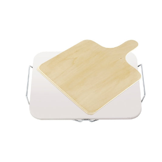 Leifheit Pizza Stone (Square) w/ Wooden Spatula L03160