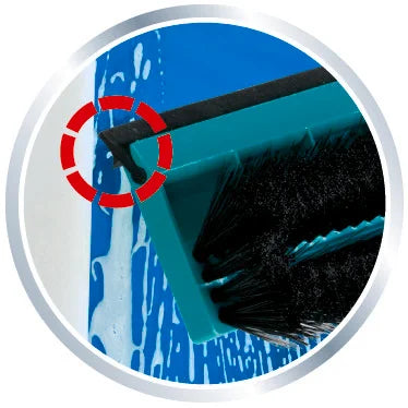 Leifheit Window Cleaner with Bristles and Telescopic Steel Handle L51104