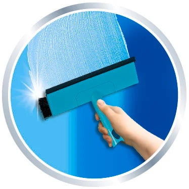 Leifheit Window Cleaner with Bristles and Telescopic Steel Handle L51104