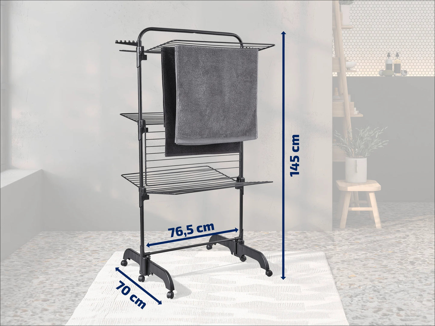 Leifheit Comfort Tower 420 Black tower dryer L81691