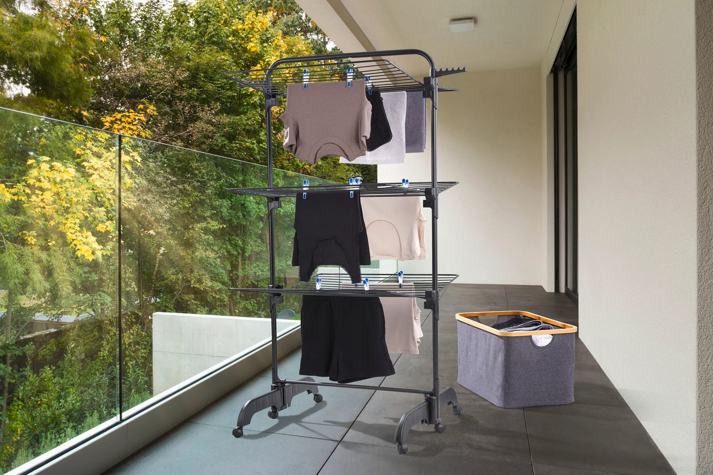 Leifheit Comfort Tower 420 Black tower dryer L81691