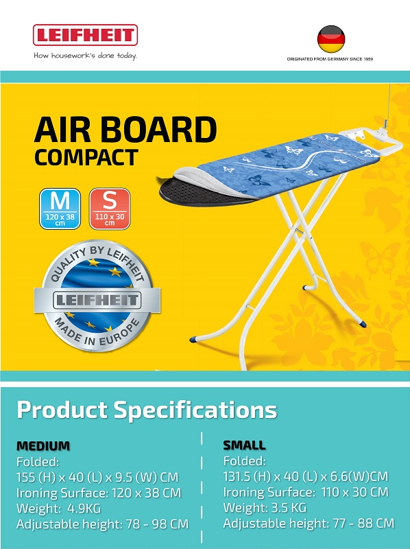 Leifheit Airboard Compact S Ironing Board L72584