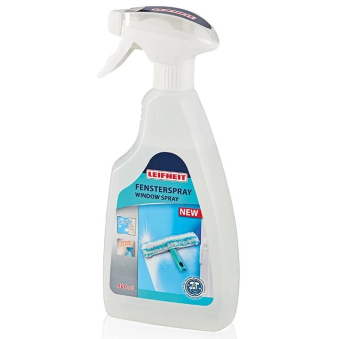 Leifheit 3in1 Window Wiper w 80-135cm Telescopic Handle + Window Cleaner 500ml