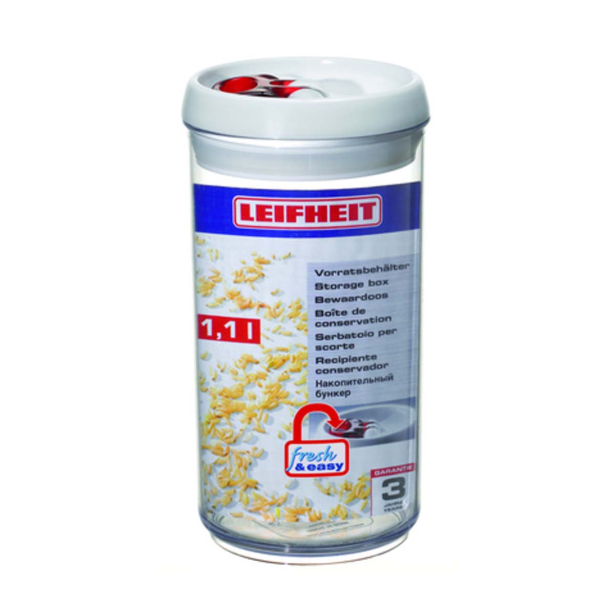 LEIFHEIT Fresh & Easy Storage Container Round 1100ml L31201