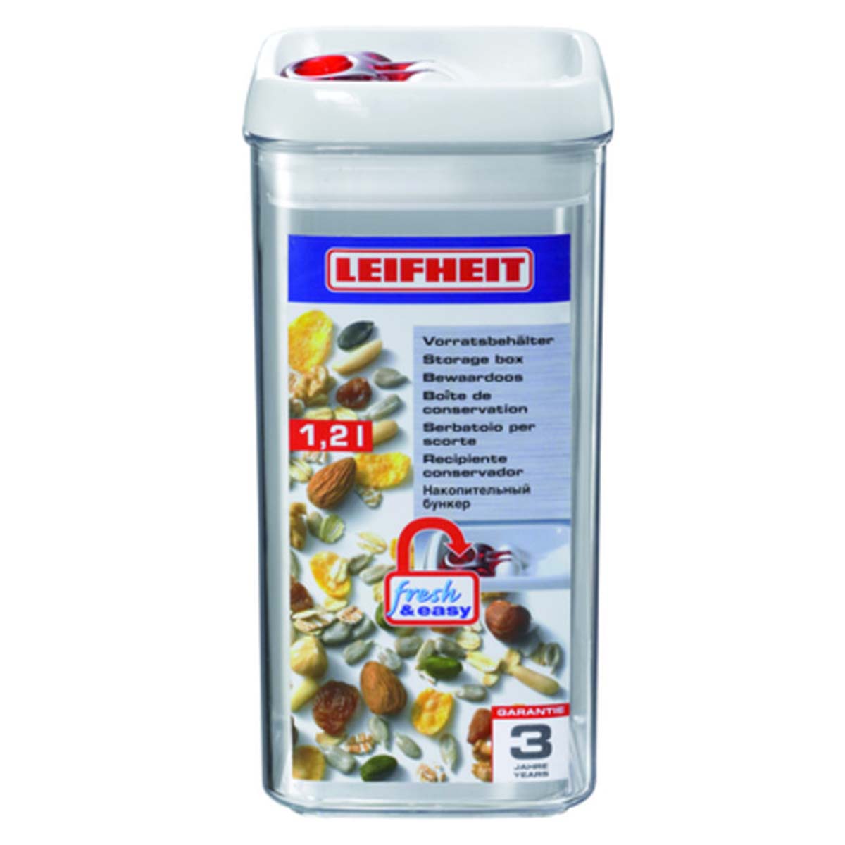 Leifheit Fresh & Easy Storage Container SQ 1200ml L31210