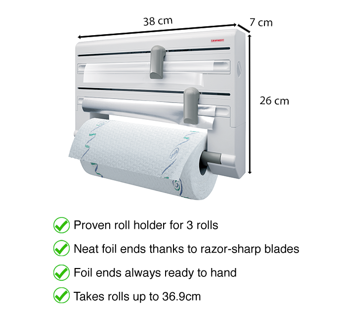 Leifheit Wall Mounted Roll Holder Parat L25703