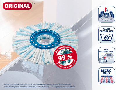 Leifheit Clean Twist Disc Mop Micro Duo Replacement Head L52104