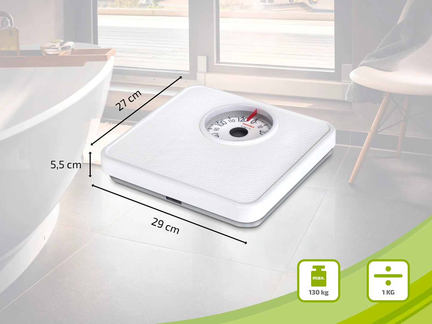 Soehnle Analogue Personal Scale Tempo White S61098