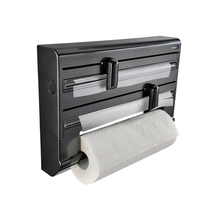 Leifheit Wall Mounted Roll Holder Parat Black L25794