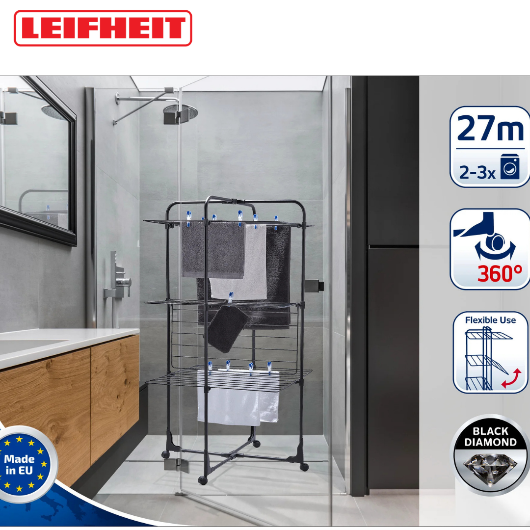 Leifheit Classic Tower 340 Black Tower Dryer L81471