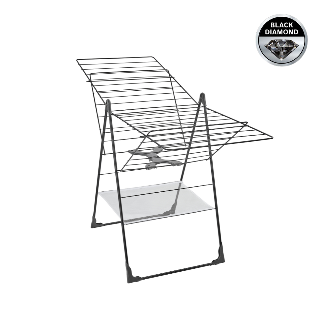 Leifheit Standing Dryer Classic | Drying Rack 250 Flex Black