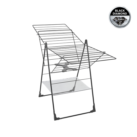 Leifheit Standing Dryer Classic | Drying Rack 250 Flex Black