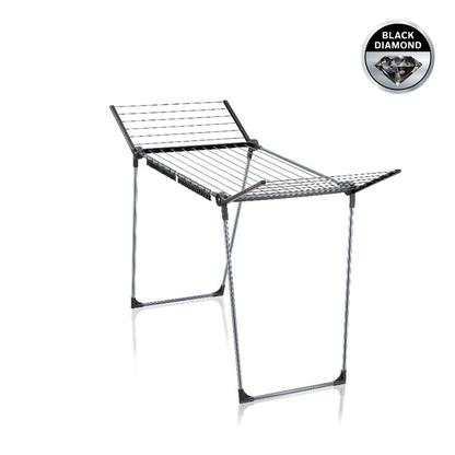 Leifheit Pegasus 180 Solid Slim Black Clothes Drying Rack L81589