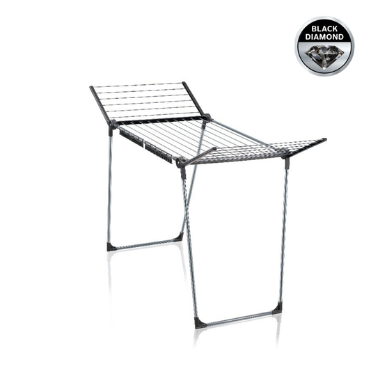 Leifheit Pegasus 180 Solid Slim Black Clothes Drying Rack L81589