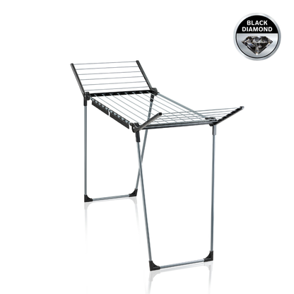 Leifheit Pegasus 150 Solid Slim Black Clothes Drying Rack L81690