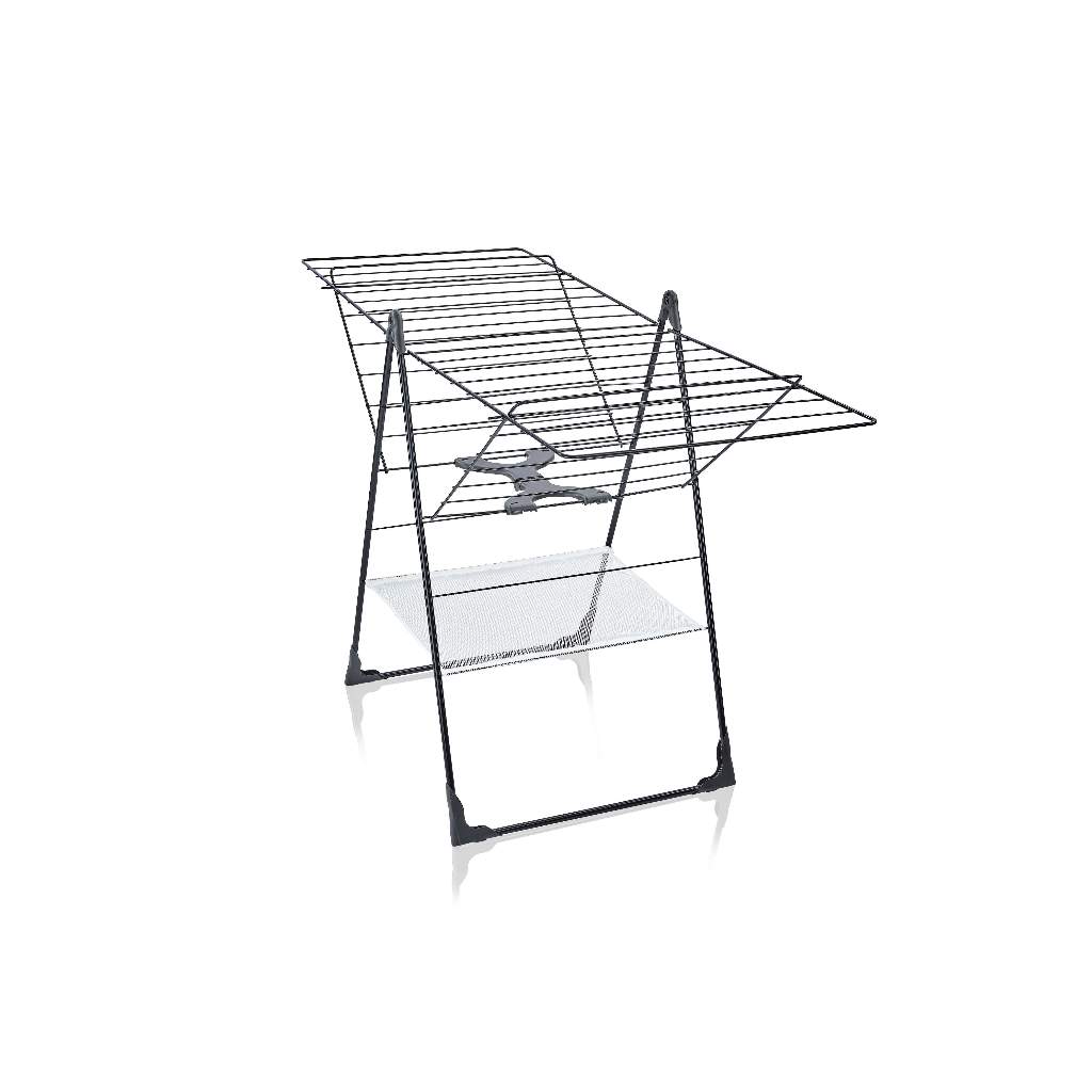 Leifheit Standing Dryer Classic | Drying Rack 250 Flex Black