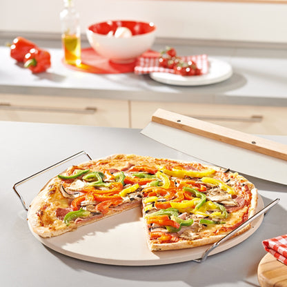 Leifheit Pizza Stone (Round) w/ Chopping Knife L03159