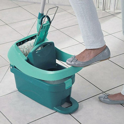 Leifheit Profi System Press Mop W/Bucket + Steel Handle Set L55076