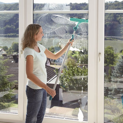 Leifheit Window & Frame Cleaner w/ Telescopic Handle L51120