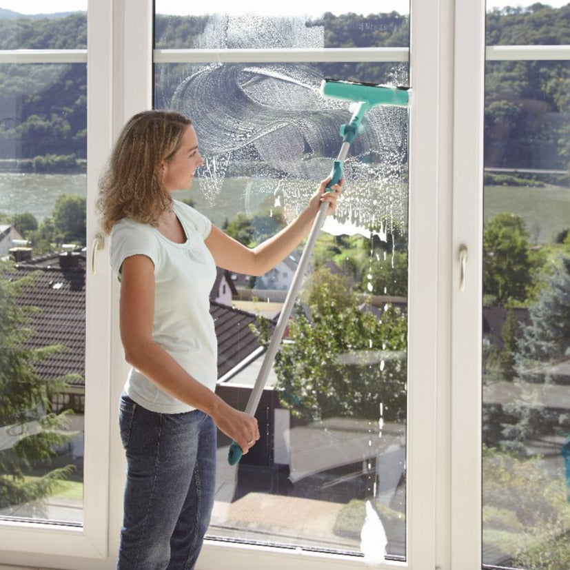 LEIFHEIT Window & Frame Cleaner w/ Telescopic Handle L51120