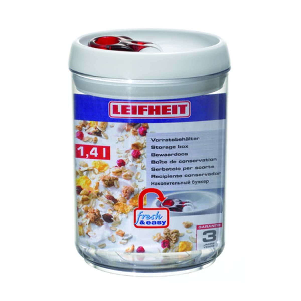 LEIFHEIT Fresh & Easy Storage Container Round 1400ml L31202