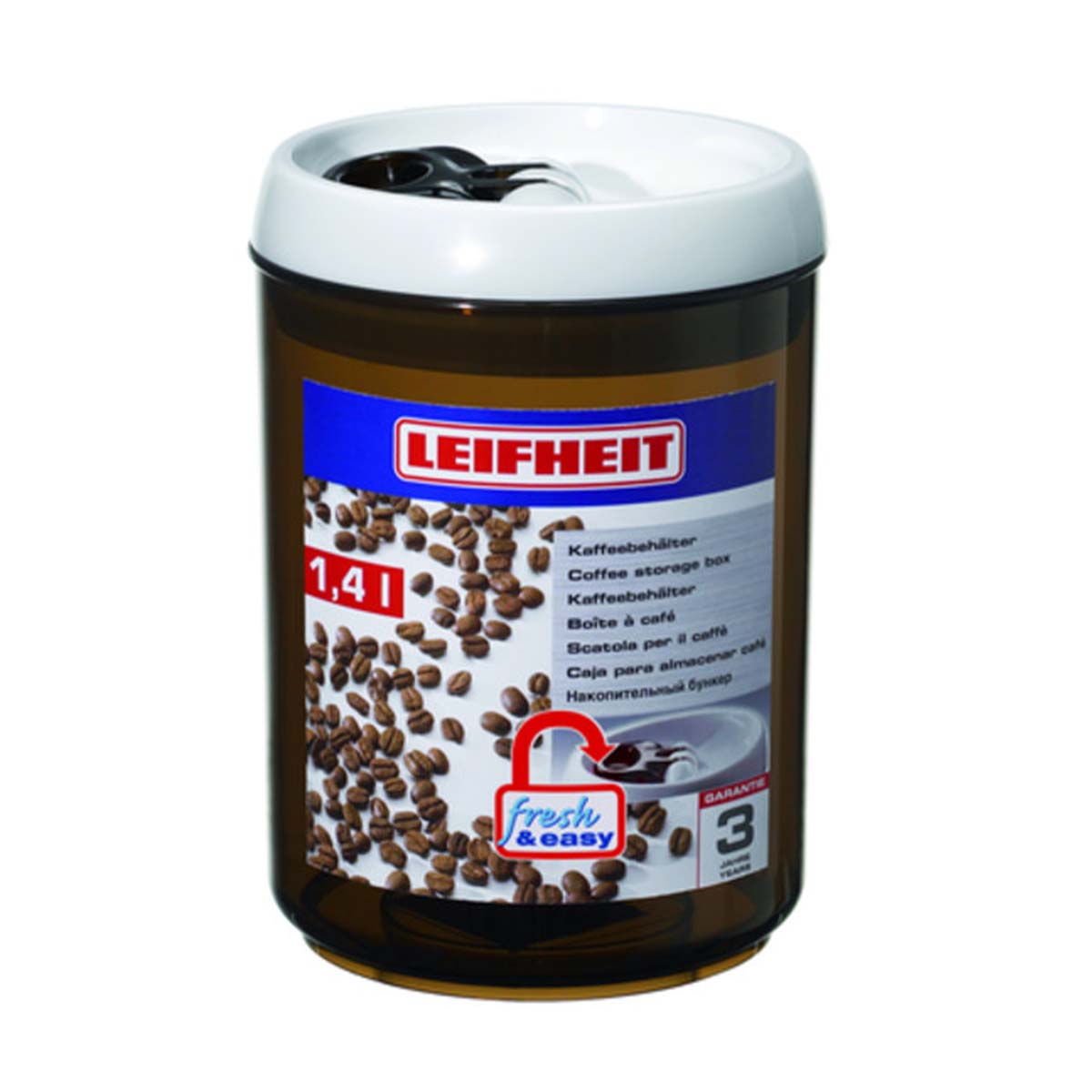 LEIFHEIT Fresh & Easy Coffee Storage Container Round 1400ml L31205