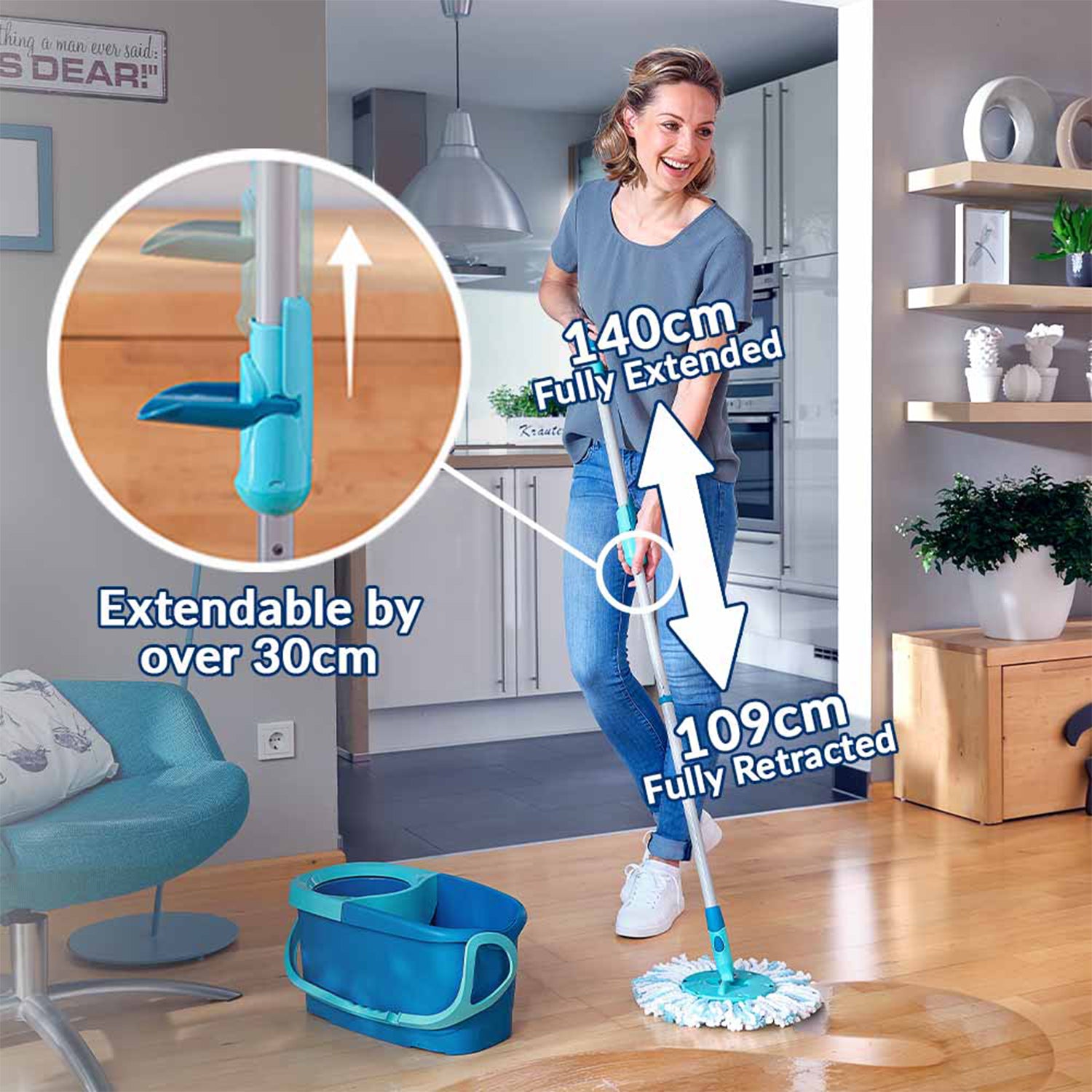 LEIFHEIT Clean Twist Disc Ergo Mop Set L52101