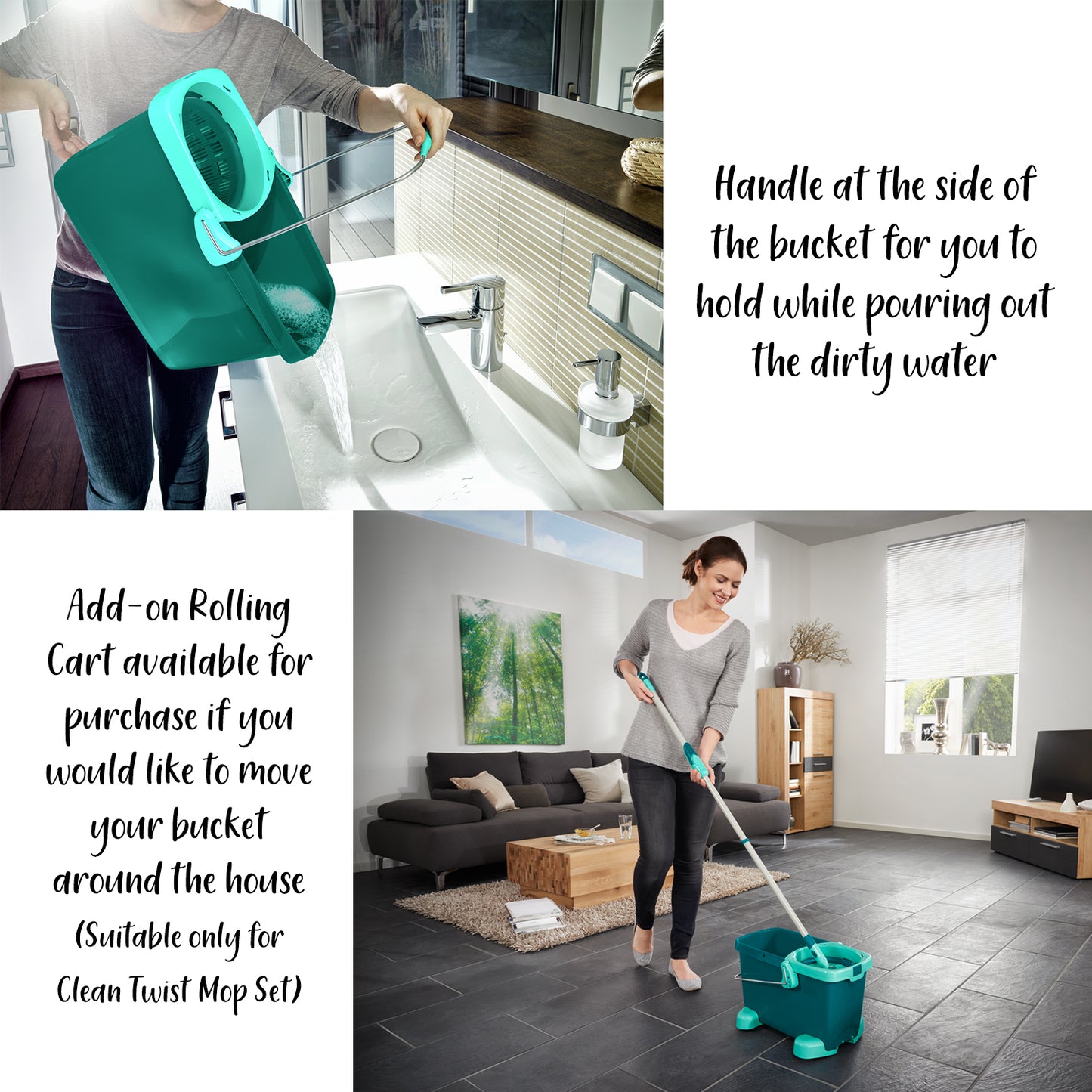 Clean Twist Ergo Mop Set!, Everything you need to know about Leifheit  Clean Twist Ergo Mop Set! 🧼✨ Available for €48.95* from leading outlets.  *Recommended Retail Price, By Leifheit Malta