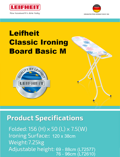 Leifheit Classic M Basic Ironing Board L72577