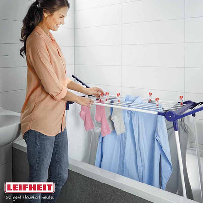 Leifheit Pegasus 120 Compact Clothes Dryer (Laundry Dryer) Drying Rack (Indoor/Outdoor) L81720
