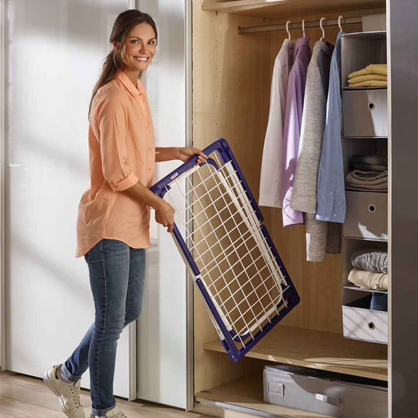 Leifheit Pegasus 120 Compact Clothes Dryer (Laundry Dryer) Drying Rack (Indoor/Outdoor)