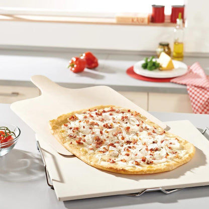 Leifheit Pizza Stone (Square) w/ Wooden Spatula L03160